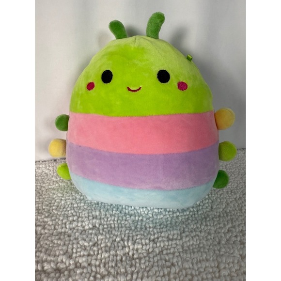 Squishmallows 8" Rutabaga the Caterpillar Kellytoy - Picture 1 of 9